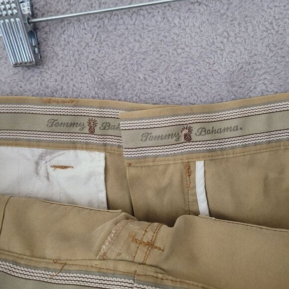 Tommy Bahama Mens Khaki Casual Pants Size 34x32 Silk & Cotton Blend   JCT - Picture 7 of 8